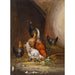 Poules et un paon - Claude Guilleminet — artwork view