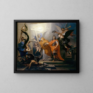 The Restoration of the Catholic Religion in Strasbourg - Claude Guy Hall — framed artwork on a wall