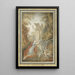 an artist worshipping a statue of Virtue - Claude Hoin — framed artwork on a wall