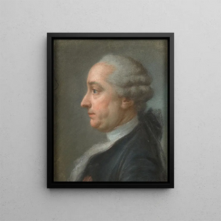 Portrait of Baron de Boisgiroult de Sainte-Preuve - Claude Hoin — framed artwork on a wall