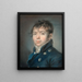 Portrait of a Young Gentleman - Claude Hoin — framed artwork on a wall