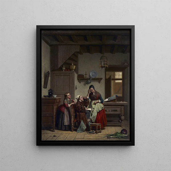 Children's game painting - Claude Joseph Vernet — framed artwork on a wall