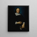 Portrait of a gentleman - Claude Lefebvre — framed artwork on a wall