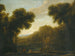a river landscape with travelers on the shore - Claude Lorrain — artwork view