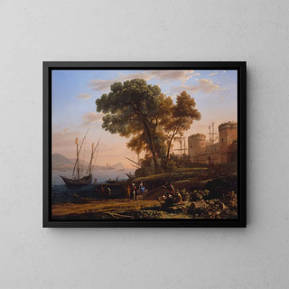 An artist studying from nature - Claude Lorrain — framed artwork on a wall