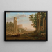 Caprice with ruins of the Roman Forum - Claude Lorrain — framed artwork on a wall