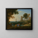 Coastal View with the Removal of Europe - Claude Lorrain — framed artwork on a wall