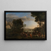 L'adoration du veau d'or - Claude Lorrain — framed artwork on a wall