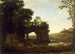 Landscape with a Rocky Arch and a River - Claude Lorrain — artwork view