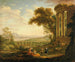 Landscape with Satyr and Nymph - Claude Lorrain — artwork view