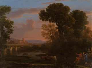 Pastoral landscape painting - Claude Lorrain — artwork view