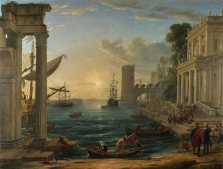 L'Embarquement de la Reine de Saba - Claude Lorrain — artwork view
