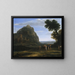 View of Delphi with a Procession - Claude Lorrain — framed artwork on a wall
