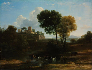Villa dans la Campagne romaine - Claude Lorrain — artwork view
