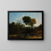 Villa dans la Campagne romaine - Claude Lorrain — framed artwork on a wall