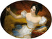 The evening or the young girl holding a necklace - Claude Marie Dubufe — artwork view