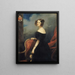 Portrait of the Duchess of Valençay, Countess of Talleyrand Périgord - Claude Marie Dubufe — framed artwork on a wall