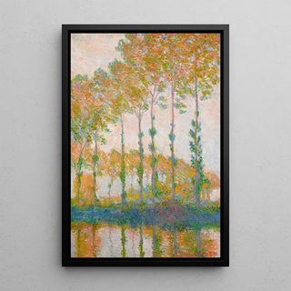 Reproduction of the painting Poplars by the Epte River, Autumn - Claude Monet