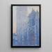 Rouen Cathedral, façade and Albane tower, morning effect - Claude Monet — framed artwork on a wall