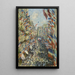 Reproduction of the painting La rue Montorgueil à Paris, fête du 30 juin 1878 - Claude Monet