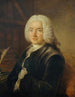 Portrait of President Charles-Jean-François Hénault 1685-1770 magistrate member of the French Academy - Claude Pougin de Saint Aubin — artwork view