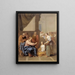 The Christ at the home of Martha and Mary - Claude Simpol — framed artwork on a wall