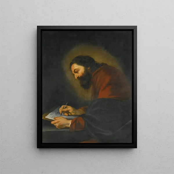 Saint Mark - Claude Vignon — framed artwork on a wall