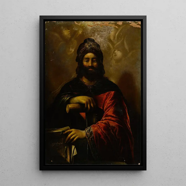 The Prophet Isaiah - Claude Vignon — framed artwork on a wall