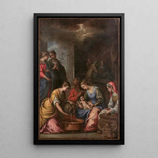 Reproduction of the painting The Birth of the Virgin - Claudio Ridolfi