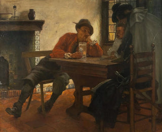 Trois gentilshommes à la taverne - Claus Meyer — artwork view