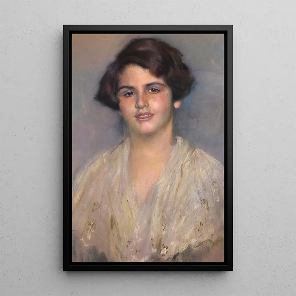Reproduction of the painting Dame à la coupe au carré - Clemens von Pausinger