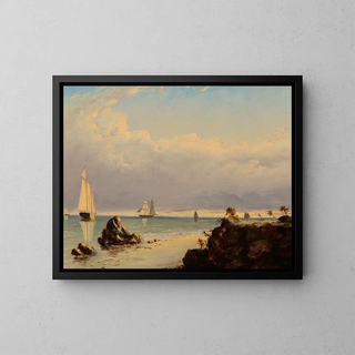 Morning on the Coast - Clement Drew — framed artwork on a wall