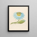 Nymphaea coerulea Nymphaea nouchali - Clemenz Heinrich Wehdemann — framed artwork on a wall
