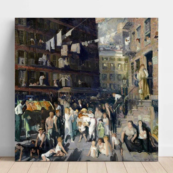 Cliff Dwellers - George Wesley Bellows — wall display of the artwork
