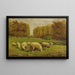 Sheep in Pasture - Clinton Loveridge — framed artwork on a wall