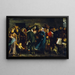 La queue la boucherie en 1871 - Clément-Auguste Andrieux — framed artwork on a wall