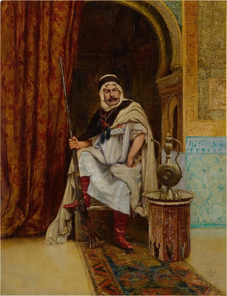 an Arab guard at rest - Clément Pujol de Guastavino — artwork view