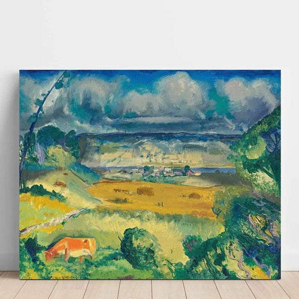 Clouds and Meadow by George Bellows — wall display of the artwork