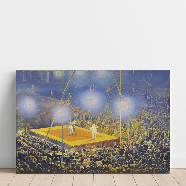 Reproduction of the painting Clowns in the arena of the circus ‘Italian Comedy’ (1920) - Leon Kamir-Kaufmann