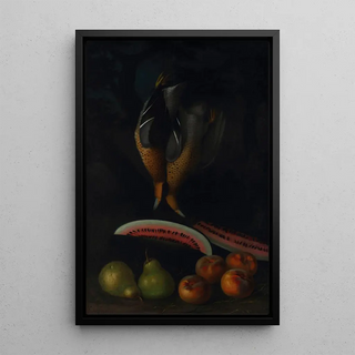 Still life - Cándido López — framed artwork on a wall