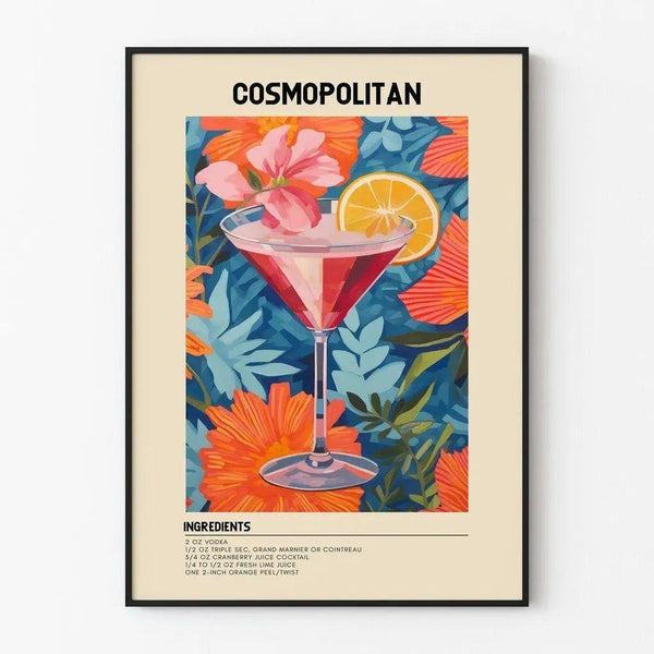 Cocktail Cosmopolitan | Poster déco