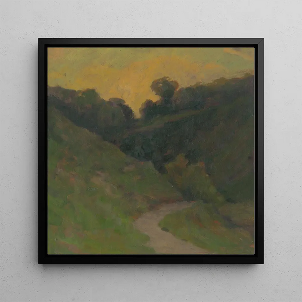 Corner of a Park - udovt ordk — framed artwork on a wall