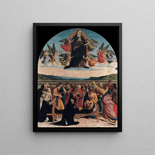 Death and Assumption of Mary - Cola dell'Amatrice — framed artwork on a wall