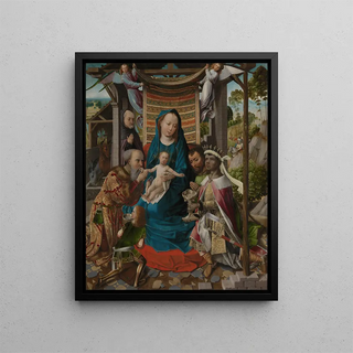 L'Adoration des Mages - Colijn de Coter — framed artwork on a wall
