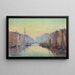 A canal in Rotterdam - Colin Campbell Cooper — framed artwork on a wall