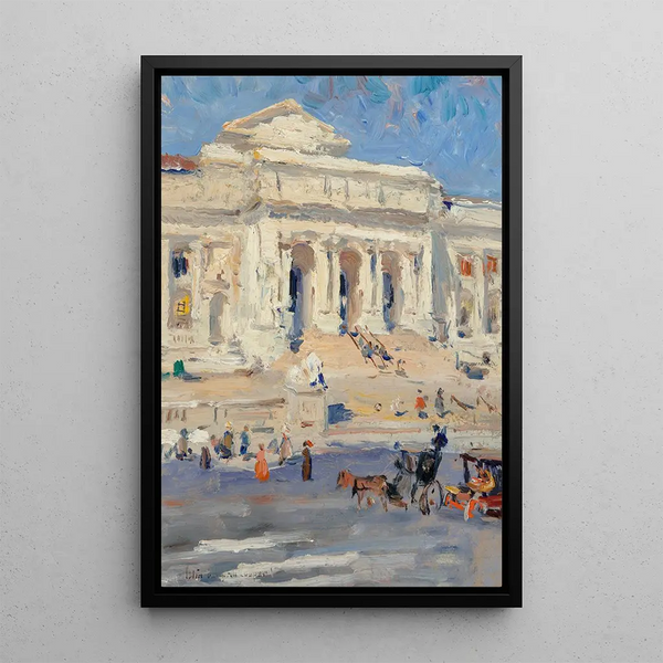 Public Library of New York - Colin Campbell Cooper — framed artwork on a wall