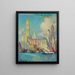 View of Wall Street - Colin Campbell Cooper — framed artwork on a wall