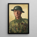A soldier - Colin Gill — framed artwork on a wall