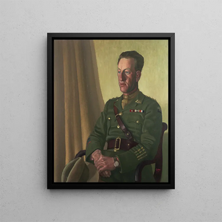 Captain's Jacket - Colin Gill — framed artwork on a wall