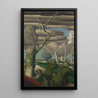 Reproduction of the painting Observation of the fire - Colin Gill